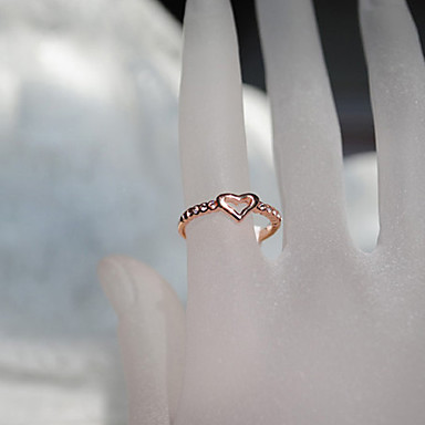 Малый Сердце Rhinestone кольца