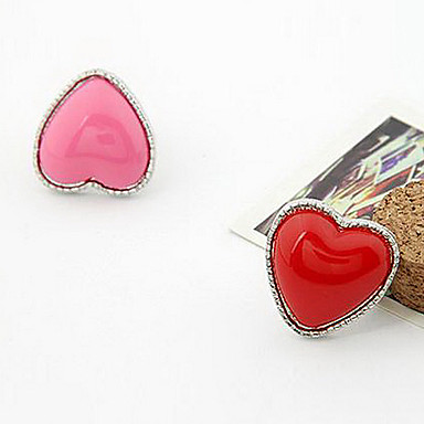 корейской моде стиль персик сердца больших звезд любят открытое кольцо (случайный цвет)