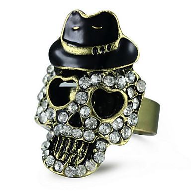 (1 шт) Сладкий Женская Серебряные Rhinestone Кольца
