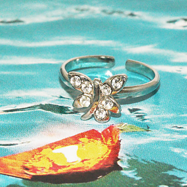Кристалл инкрустированные Dragonfly Ring (Золотой)