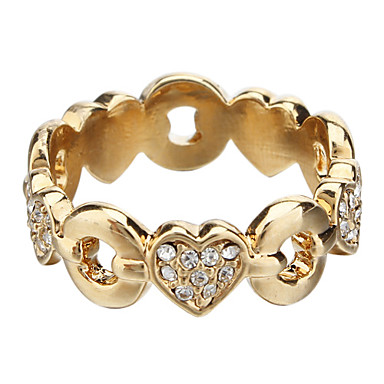 Корея издание классических любовников кольца из 18-каратного золота инкрустированная Чешская кольцо с бриллиантом