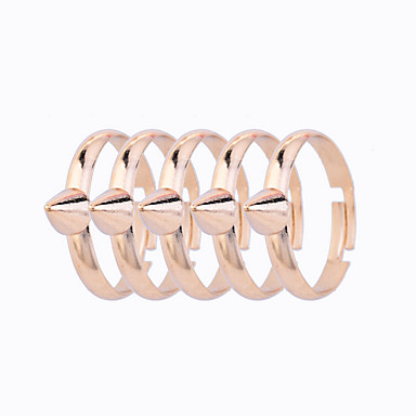 Lureme 5 штук позолоченные заклепки RING SET