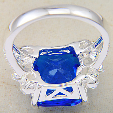(1 шт) Royal женской моде синий Multi-Каменное кольцо (Royal Blue)