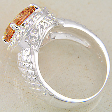 (1 шт) Шампанское женская мода Multi-Каменное кольцо (Champagne)