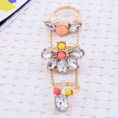 Lureme Мода Rhinestone Neon уплотнительное кольцо (разных цветов)