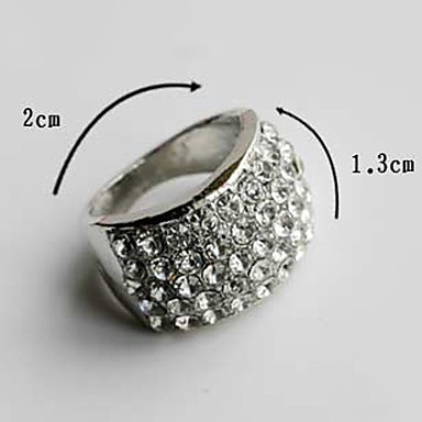 S0Bz женщин Элегантная мода New Cl nk Rock Роскошный Изысканный Кристалл кольцо