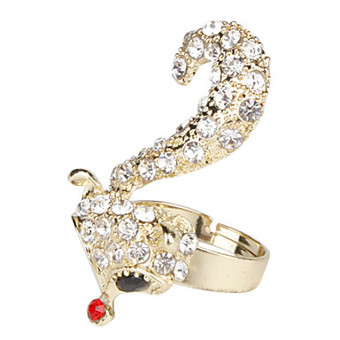 Bling Bling стиле горного хрусталя шипованных кольцо