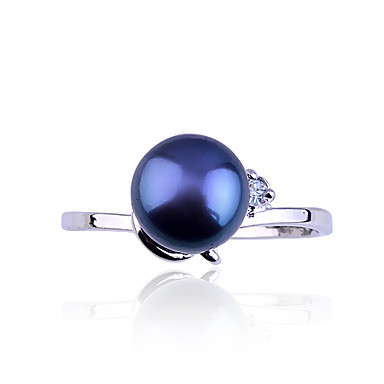 Алмазная Инкрустированный Pearl Ring (ассорти цветов)
