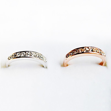 (1 шт) Женская мода Серебряные Rhinestone Кольца