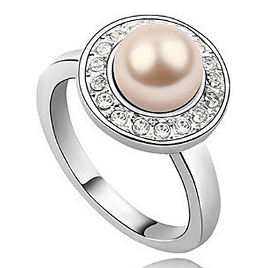 С бриллиантами Pearl Ring