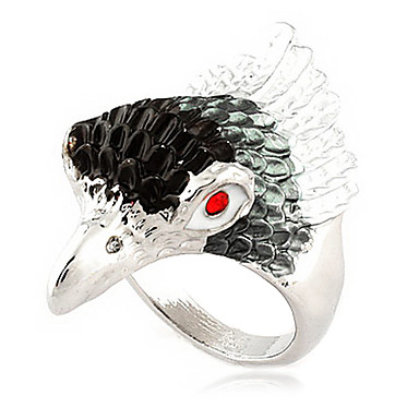 Eagle Форма Сплав Rhinestone кольца (случайный цвет)