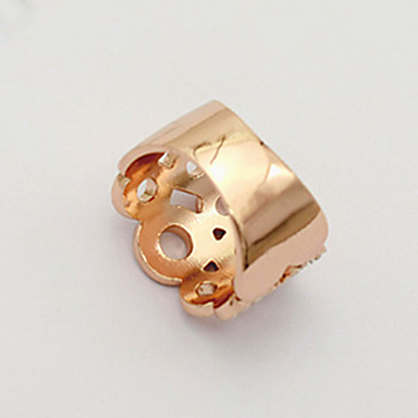 Модные Set оже полые вафли 18K позолоченный кольцо сплава