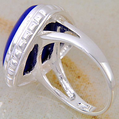 (1 шт) женская мода королевский синий бирюзовый кольцо (Royal Blue)