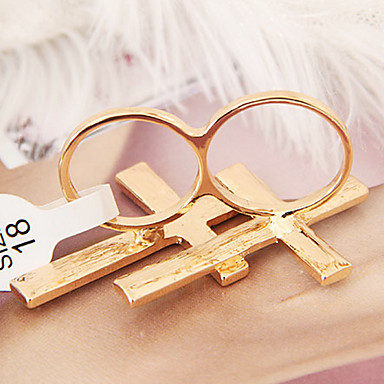 Double Cross Rhinestone кольца (случайный цвет)