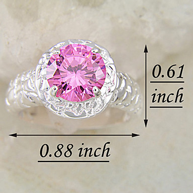 (1 шт) Сладкий Женщин светло-розовый Multi-Каменное кольцо (светло-розовый)