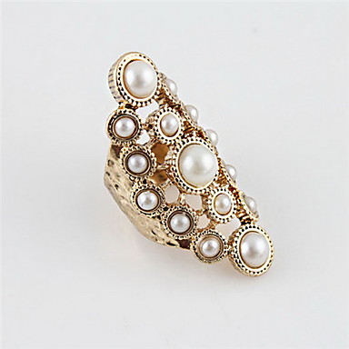 Сплав Перл полым из цветочный узор кольцо