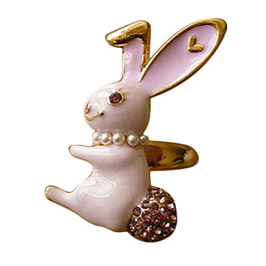 Playboy Bunny Cute Pearl Ring Ring