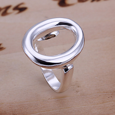 O Shaped Серебряный Регулируемые кольца