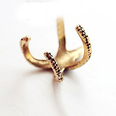 Lureme Vintage Starfish Регулируемая Открытое кольцо