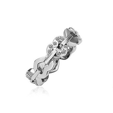 Lureme Сердце Совместное с кристаллами Кольца