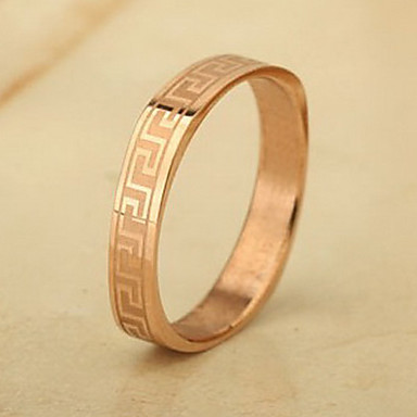 Розовое золото Great Wall Square Ring (разные размеры)