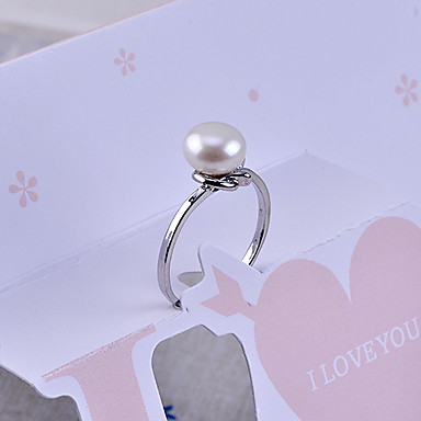 Алмазная Инкрустированный Pearl Ring (ассорти цветов)