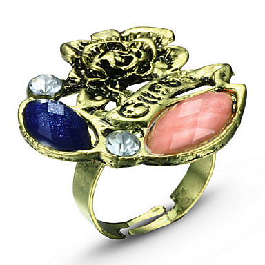(1 шт) Vintage Женские Rhinestone Кольца (Королевский синий, красный)