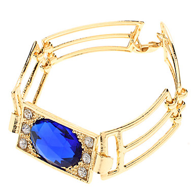 Выдалбливают Square Shaped Rhinestone шипованных ожерелье