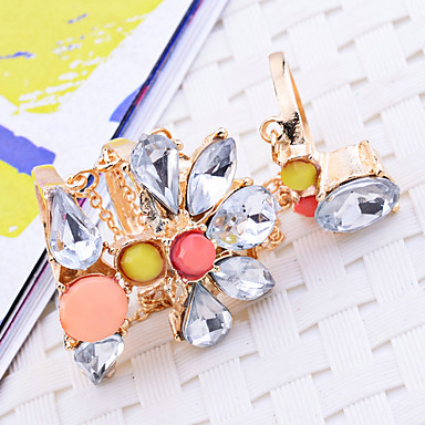 Lureme Мода Rhinestone Neon уплотнительное кольцо (разных цветов)