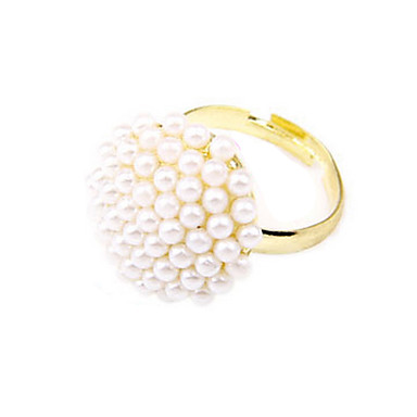 Корейских ювелирных благородный и элегантный гриб White Pearl Ring