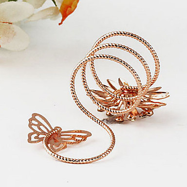Корейская Rhinestone Цветочный стиль и формы бабочки Кольца (Random Color)