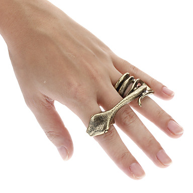 Европейский и американский большой Змея шаблон готический панк Стиль Три палец кольцо