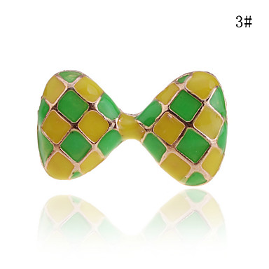 Lureme позолоченный сплав Акриловый плед Bowknot условного звонка (разных цветов)