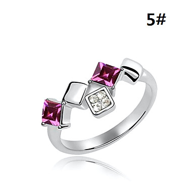 17мм Циркон квартет дрель Позолоченные кольца (разных цветов)