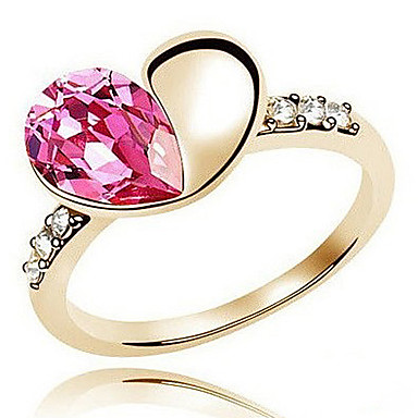 Половина сплава Crystal Heart Ring