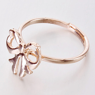 Бантом Золотая Женские покрытием Регулируемые кольца
