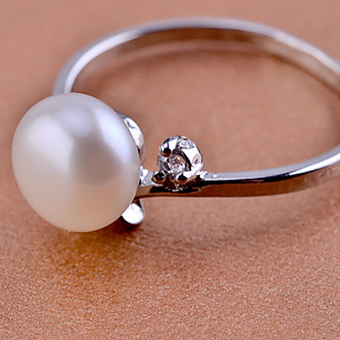 Алмазная Инкрустированный Pearl Ring (ассорти цветов)