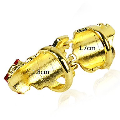 S0Bz New One Finger Rock nk дворец искусственного Gem Мода Совместная костяшки двойное кольцо