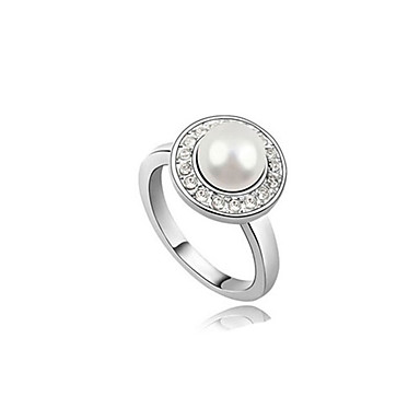 Серебряный позолоченный сплав Циркон Pearl Сатурн условного звонка (случайный цвет)