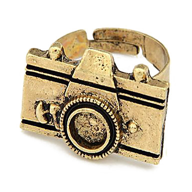 Сплав Vintage камеры Открытое кольцо