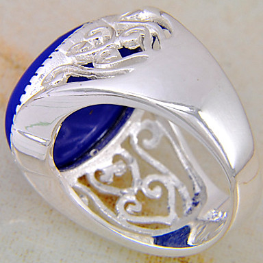 (1 шт) женская мода королевский синий бирюзовый кольцо (Royal Blue)