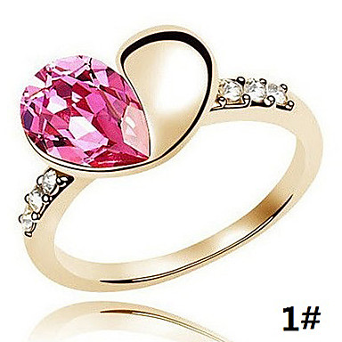 Половина сплава Crystal Heart Ring