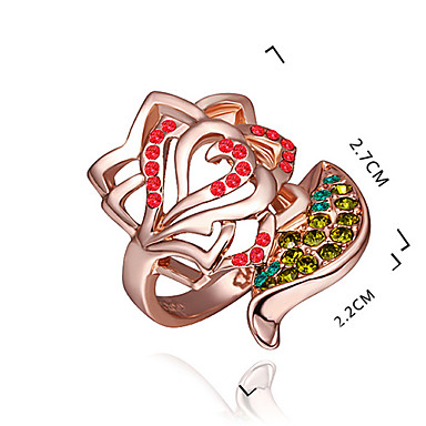 Золото 18K Rhinestone кольца