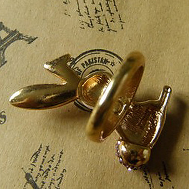 Playboy Bunny Cute Pearl Ring Ring