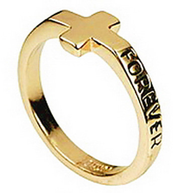 2012 Новая мода Стиль Креста прекрасные маленькие Forever Love Ring Finger S0Bz