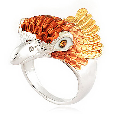 Eagle Форма Сплав Rhinestone кольца (случайный цвет)