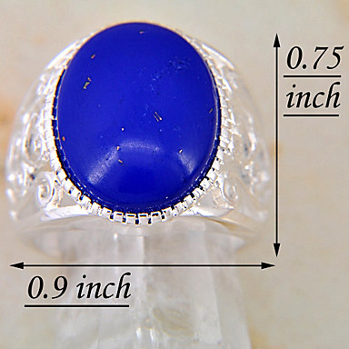 (1 шт) женская мода королевский синий бирюзовый кольцо (Royal Blue)