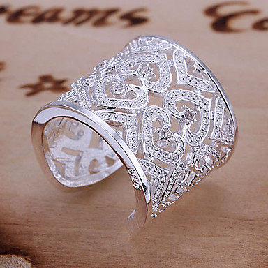 Сияющий Rhinestone Полный Регулируемые кольца