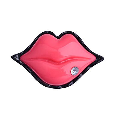 Алмазный оформлен акриловые  Lips Сплав кольцо (регулируемая)