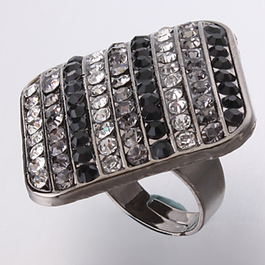 Rhinestone Aquare Регулируемые кольца